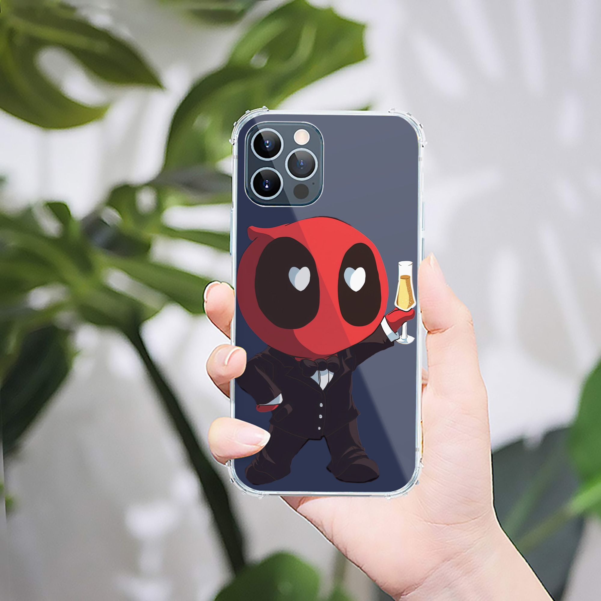 （画像用） Deadpool デッドプール 【iPhone 12シリーズ対応】透明スマホケース（クリアソフトケース）